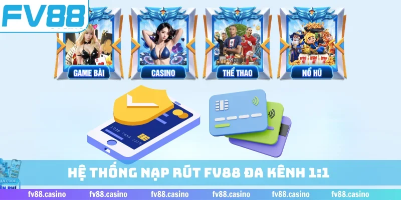Hệ thống nạp rút FV88 đa kênh 1:1
