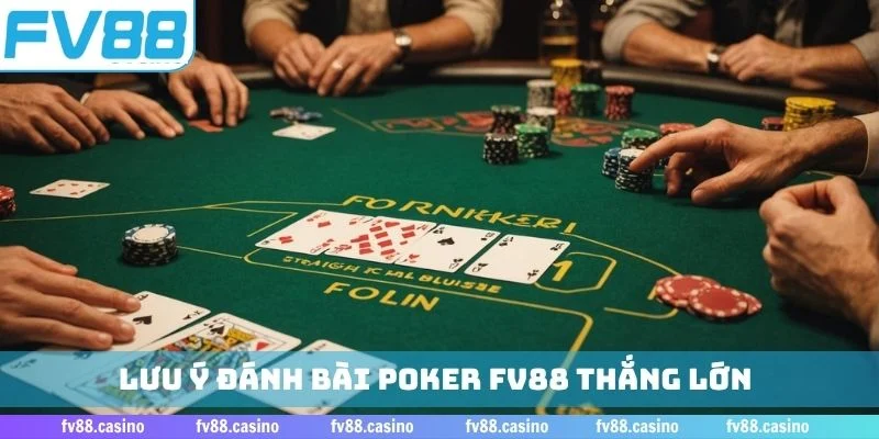 Lưu ý đánh bài poker FV88 thắng lớn
